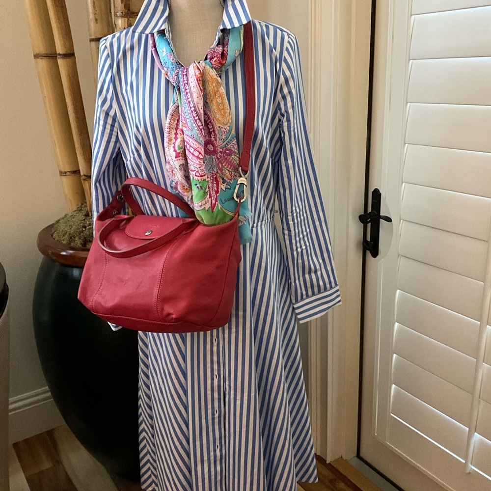Longchamp All Leather bag - Pink